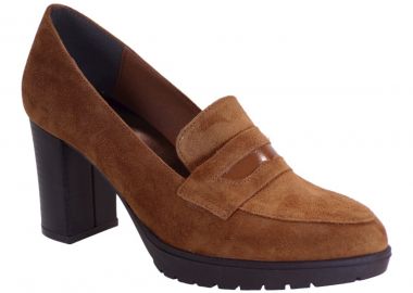 Katia Shoes Γυναικεία Παπούτσια Γόβες Κ34-4898 Ταμπά Καστόρι Δέρμα - Katia Shoes - 