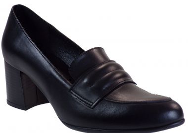 Katia Shoes Γυναικεία Παπούτσια Γόβες Κ44-1809 Μαύρο Δέρμα - Katia Shoes - 