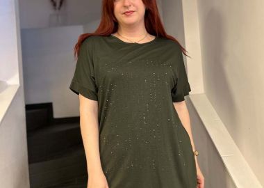 KATY γυναίκεια μπλούζα με στρας - SOU - 