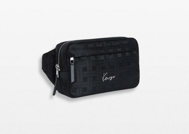 KENZO Ανδρικό Μαύρο Belt Bag - KENZO - 