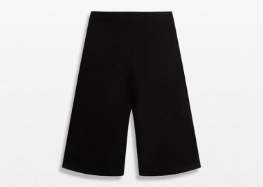 KENZO Ανδρικό Μαύρο Drawn Varsity Logo Printed Track Shorts - KENZO - 