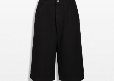 KENZO Ανδρικό Μαύρο Knee-Length Bermuda Shorts - KENZO - 