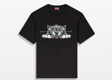 KENZO Ανδρικό Μαύρο Oversized T-Shirt - KENZO - 