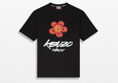 KENZO Ανδρικό Μαύρο T-Shirt in Cotton - KENZO - 