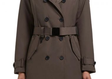 KHUJO GORA Γυναικείο Παλτό Trench με Αποσπώμενη Επένδυση-1119CO253-GREY - KHUJO - 