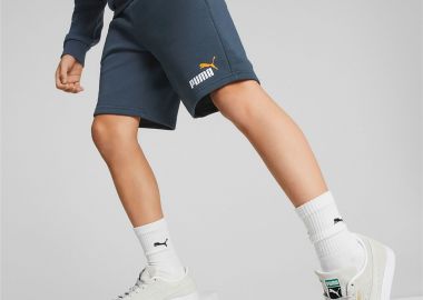 KIDS' PUMA ESSENTIALS+ TWO-TONE SHORTS ΜΠΛΕ - PUMA - 