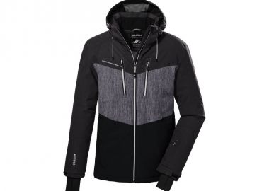 Killtec KSW 45 Men's ZipUp Ski Jacket with Detachable Hood GrayBlack 38699238 - Killtec - 