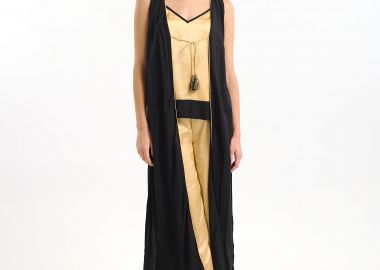 Κιμονό BLE Μακρύ Με Χρυσό Ρέλι -  - 