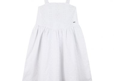Κιπούρ φόρεμα για κορίτσι - Λευκό 16-225213-7 - energiers - 