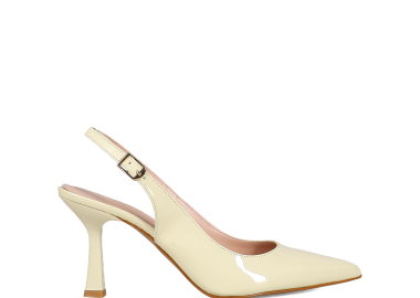 Κίτρινη λουστρίνι εξώφτερνη γόβα - MIGATO - 