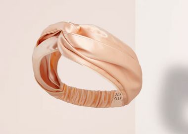 Κίτρινη μεταξωτή κορδελα μαλλιών - JUST SILK - 