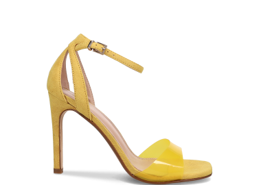 Κίτρινο ψηλοτάκουνο πέδιλο - MIGATO - 