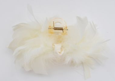 Κλάμερ με πούπουλα - MAT FASHION - 