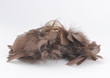 Κλάμερ με πούπουλα - MAT FASHION - 