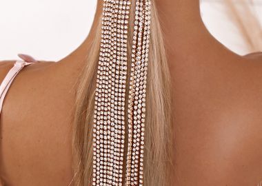 ΚΛΙΠ ΜΑΛΛΙΩΝ ΜΕ ΣΤΡΑΣ ΧΡΥΣΟ- SELIN - sense-shop - 