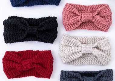 KNITTED BOW HEADBAND - KIARA - fashionroom - 