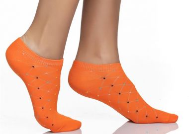 ΚΟΦΤΗ ΓΥΝΑΚΕΙΑ ΚΑΛΤΣΑ INIZIO ΣΧΕΔΙΟ ΠΟΥΑ 3825-2 ΠΟΡΤΟΚΑΛΙ - INIZIO - 