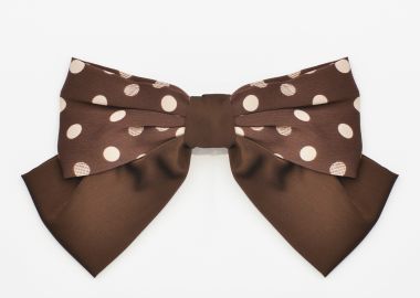 Κοκαλάκι μαλλιών πουά με φιόγκο - MAT FASHION - 