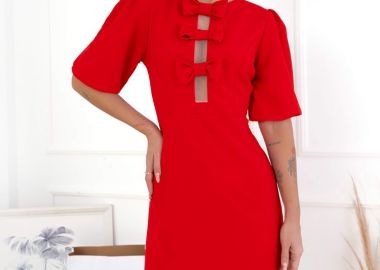 ΚΟΚΚΙΝΟ ΜΙΝΙ ΦΟΡΕΜΑ - KLARITA - sense-shop - 