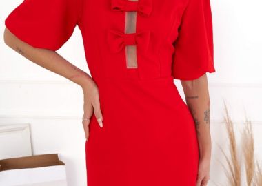 ΚΟΚΚΙΝΟ ΜΙΝΙ ΦΟΡΕΜΑ - KLARITA - fashionroom - 