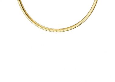 Κολιέ Αλυσίδα Από Ανοξείδωτο Ατσάλι Επιχρυσωμένο AS17500 - AMOR AMOR - 