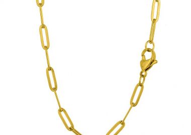 Κολιέ Αλυσίδα Από Ανοξείδωτο Ατσάλι Επιχρυσωμένο TA17124 45cm - AMOR AMOR - 