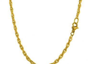 Κολιέ Αλυσίδα Από Ανοξείδωτο Ατσάλι Επιχρυσωμένο TA17165 45cm - AMOR AMOR - 