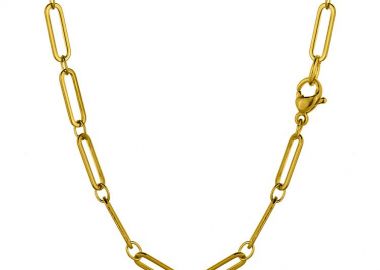 Κολιέ Αλυσίδα Από Ανοξείδωτο Ατσάλι Επιχρυσωμένο TA17208 45cm - AMOR AMOR - 