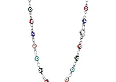 Κολιέ Αλυσίδα Από Ανοξείδωτο Ατσάλι Ματάκι TA17166 45cm - AMOR AMOR - 