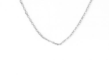 Κολιέ αλυσίδα από ανοξείδωτο ατσάλι σε ασημένια απόχρωση -  - 