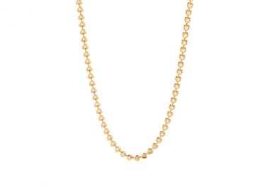 Κολιέ αλυσίδα από ανοξείδωτο ατσάλι σε χρυσή απόχρωση -  - 