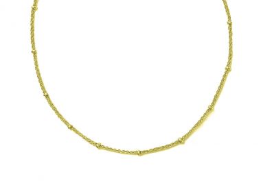 Κολιέ αλυσίδα από ανοξείδωτο ατσάλι σε χρυσή απόχρωση -  - 