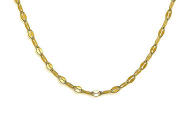 Κολιέ αλυσίδα από ανοξείδωτο ατσάλι σε χρυσή απόχρωση -  - 