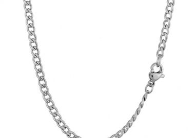 Κολιέ Αλυσίδα Από Ανοξείδωτο Ατσάλι TA17160 55cm - AMOR AMOR - 