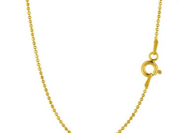Κολιέ Αλυσίδα Beads Από Ασήμι 925 Επιχρυσωμένο TA18968 50cm - AMOR AMOR - 