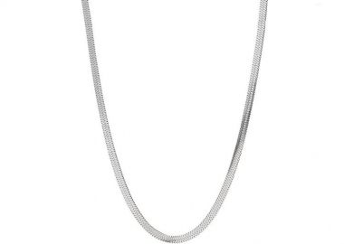 Κολιέ Αλυσίδα Φίδι 3 mm Από Ανοξείδωτο Ατσάλι MI14602 - AMOR AMOR - 