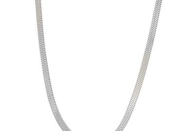 Κολιέ Αλυσίδα Φίδι 4 mm Από Ανοξείδωτο Ατσάλι MI14604 - AMOR AMOR - 