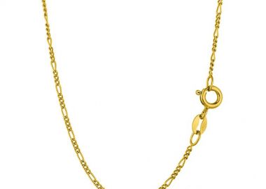 Κολιέ Αλυσίδα Figaro Από Ασήμι 925 Επιχρυσωμένο TA18982 40cm - AMOR AMOR - 