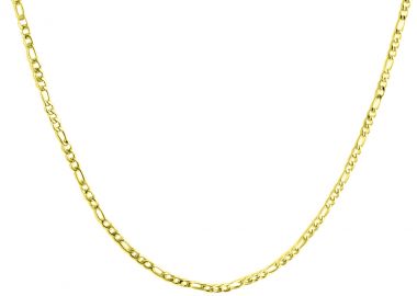 Κολιέ αλυσίδα φίγκαρο από ανοξείδωτο ατσάλι σε χρυσή απόχρωση -  - 