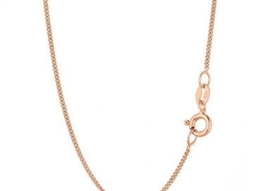 Κολιέ Αλυσίδα Gourmet Από Ασήμι 925 Ροζ Επιχρυσωμένο TA18949 45cm - AMOR AMOR - 