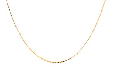 Κολιέ αλυσίδα με μικρές μπίλιες από ανοξείδωτο ατσάλι σε χρυσή απόχρωση -  - 