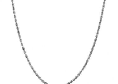 Κολιέ Αλυσίδα Rope 3mm Από Ανοξείδωτο Ατσάλι MI15212 - AMOR AMOR - 