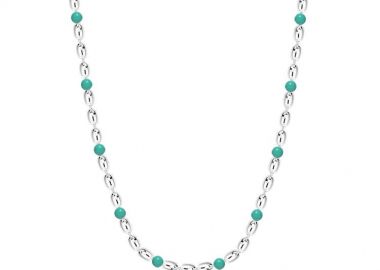 Κολιέ Αλυσίδα Ροζάριο 2,5 mm Από Ανοξείδωτο Ατσάλι MI15207 - AMOR AMOR - 