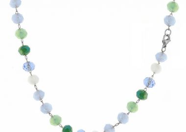 Κολίε Αλυσίδα Ροζάριο Από Ανοξείδωτο Ατσάλι AA15170 55cm - AMOR AMOR - 