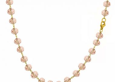 Κολιέ Αλυσίδα Ροζάριο Από Ανοξείδωτο Ατσάλι Επιχρυσωμένο 24Κ TA15238 45cm - AMOR AMOR - 