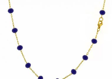 Κολιέ Αλυσίδα Ροζάριο Από Ανοξείδωτο Ατσάλι Επιχρυσωμένο TA14637 55cm - AMOR AMOR - 