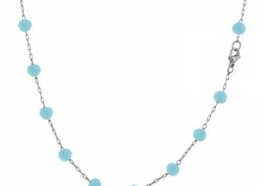 Κολιέ Αλυσίδα Ροζάριο Από Ανοξείδωτο Ατσάλι TA14639 45cm - AMOR AMOR - 