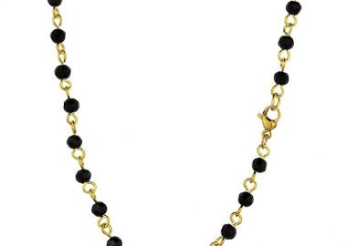 Κολιέ Αλυσίδα Ροζάριο Από Ορείχαλκο Επιχρυσωμένο TA17215 45cm - AMOR AMOR - 