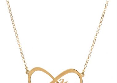 Κολιέ άπειρο μαμά από επιχρυσωμένο ασήμι -  - 