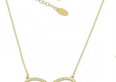 Κολιέ άπειρο με μαμά από χρυσό 9Κ -  - 